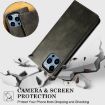Moto G86 Power Green Leather Phone Case - Oil Wax Crazy Horse Texture - 8
