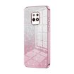 Xiaomi Redmi 10X 5G Pink Glitter Gradient Electroplated Phone Case - 1