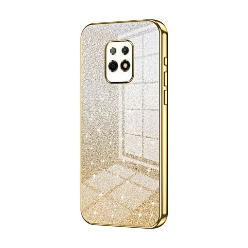Xiaomi Redmi 10X 5G Gold Glitter Gradient Electroplated Phone Case - 1