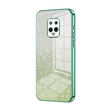Xiaomi Redmi 10X Pro 5G Green Glitter Electroplated Phone Case - 1