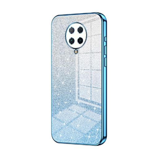 Xiaomi Redmi K30 Pro/Ultra Glitter Gradient Electroplated Case Blue - 1