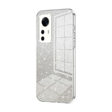 Xiaomi Redmi K50 Ultra/12T Glitter Gradient Electroplated Case (Clear) - 1