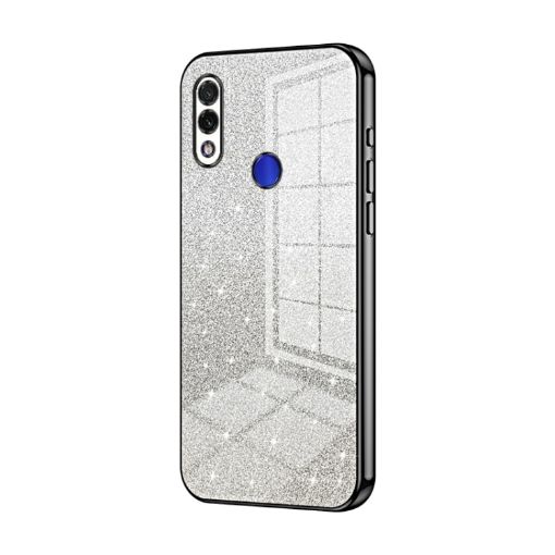 Xiaomi Redmi Note 7/7 Pro Gradient Glitter Electroplated Case Black - 1