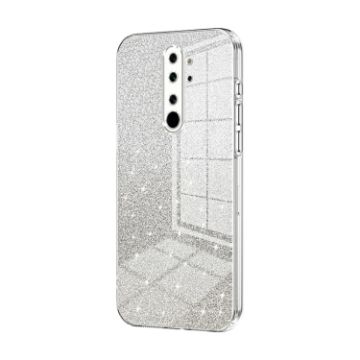 Xiaomi Redmi Note 8 Pro Glitter Gradient Electroplated Case (Transparent) - 1