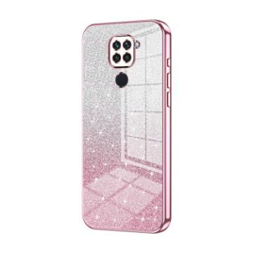 Xiaomi Redmi Note 9/10X 4G Pink Gradient Glitter Phone Case - 1