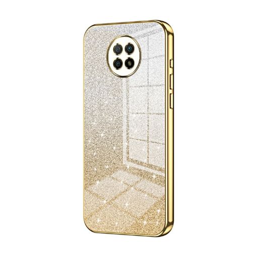 Xiaomi Redmi Note 9 5G/9T Gold Gradient Glitter Phone Case - 1