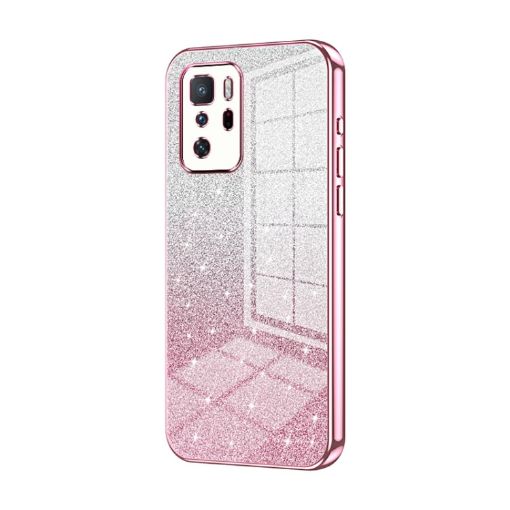 Xiaomi Redmi Note 10 Pro 5G/Poco X3 GT Pink Glitter Phone Case - 1