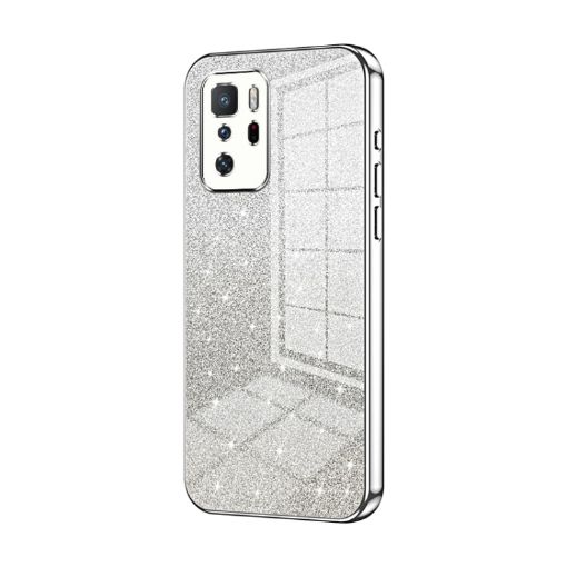 Xiaomi Redmi Note 10 Pro 5G/Poco X3 GT Glitter Silver Phone Case - 1