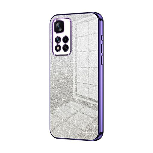 Xiaomi Redmi Note 11 Pro+ 5G Purple Glitter Gradient Phone Case - 1