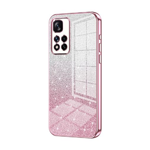 Xiaomi Redmi Note 11 Pro+ 5G Pink Glitter Gradient Phone Case - 1