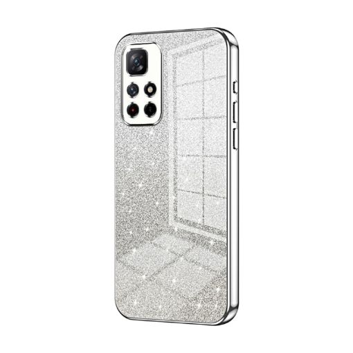 Xiaomi Redmi Note 11T/11S 5G Silver Glitter Gradient Phone Case - 1