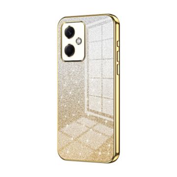 Xiaomi Redmi Note 12R Pro Gold Glitter Electroplated Phone Case - 1