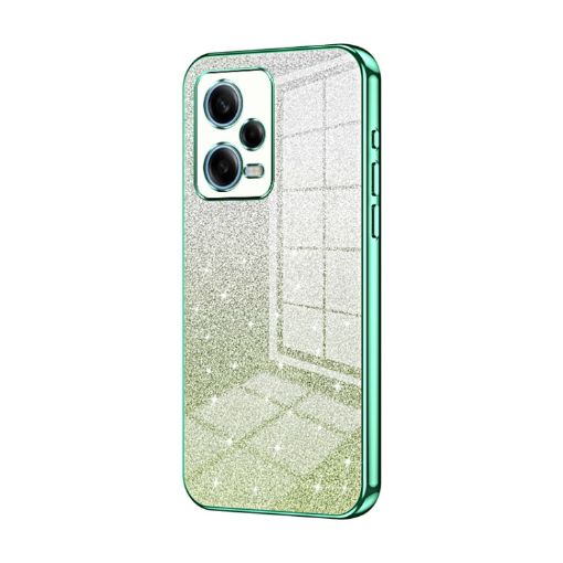 Xiaomi Redmi Note 12 Pro 5G Green Glitter Electroplated Phone Case - 1