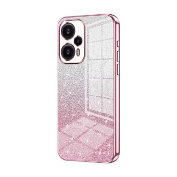 Xiaomi Redmi Note 12 Turbo/Poco F5 Pink Glitter Electroplated Case - 1