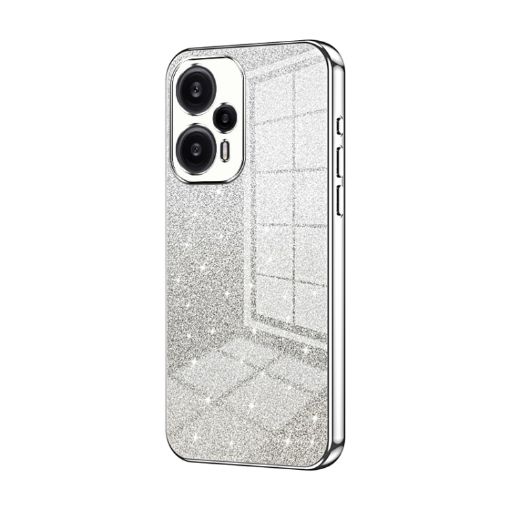 Xiaomi Redmi Note 12 Turbo/Poco F5 Silver Glitter Phone Case - 1