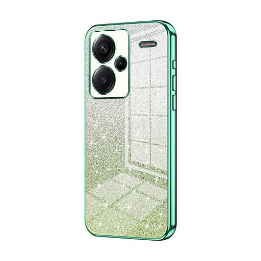 Xiaomi Redmi Note 13 Pro+ Green Glitter Gradient Phone Case - 1