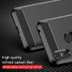 Motorola Moto One Carbon Fiber Brushed Texture TPU Case - Black - 6