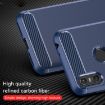 Moto One Carbon Fiber Brushed Texture TPU Case - Blue - 6