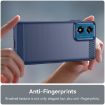 Moto G04 Carbon Fiber Brushed TPU Case - Blue | Motorola Phone Cover - 5
