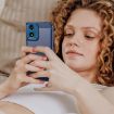 Moto G04 Carbon Fiber Brushed TPU Case - Blue | Motorola Phone Cover - 7