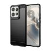 Motorola Edge 50 Pro Black Carbon Fiber Brushed Texture TPU Case - 1