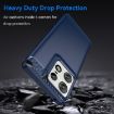 Motorola Edge 50 Pro Blue Carbon Fiber Brushed Texture TPU Case - 3