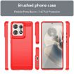 Motorola Edge 50 Pro Red Carbon Fiber Brushed TPU Phone Case - 2