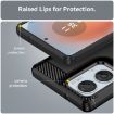 Motorola Moto Edge 50 Fusion Black Carbon Fiber TPU Phone Case - 6