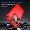 Motorola Edge 50 Ultra Red Carbon Fiber Brushed TPU Phone Case - 3