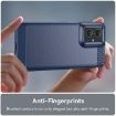 Motorola Moto G55 5G Blue Carbon Fiber Brushed TPU Phone Case - 5