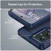 Motorola Moto G55 5G Blue Carbon Fiber Brushed TPU Phone Case - 6