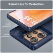 Motorola Edge 50 Blue Carbon Fiber Brushed Texture TPU Phone Case - 6