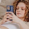 Motorola Edge 50 Blue Carbon Fiber Brushed Texture TPU Phone Case - 7