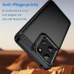 Moto G 5G 2025 Black Carbon Fiber TPU Phone Case - 3