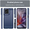 Moto G Play 2025 Blue Carbon Fiber Brushed TPU Phone Case - 2