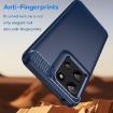 Moto G Play 2025 Blue Carbon Fiber Brushed TPU Phone Case - 3