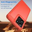 Moto G Play 2025 Red Carbon Fiber TPU Phone Case - 3