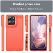 Moto G Power 2025 Red Carbon Fiber Brushed TPU Phone Case - 2