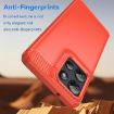 Moto G Power 2025 Red Carbon Fiber Brushed TPU Phone Case - 3