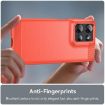 Moto G Power 2025 Red Carbon Fiber Brushed TPU Phone Case - 5