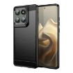 Motorola Edge 60 Pro Black Carbon Fiber Brushed Texture TPU Case - 1