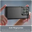 Motorola Edge 60 Pro Black Carbon Fiber Brushed Texture TPU Case - 5