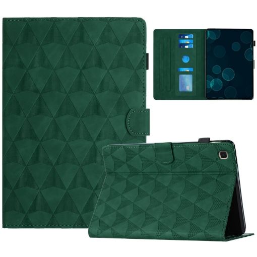 Samsung Galaxy Tab A7 10.4 2022/2020 Green Leather Tablet Case - 1