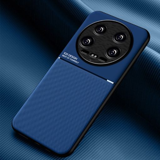 Xiaomi 14 Ultra Blue Magnetic Shockproof PC + TPU Phone Case - 1