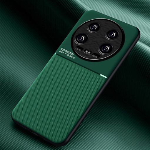 Xiaomi 14 Ultra Green Magnetic Shockproof Phone Case - PC + TPU - 1