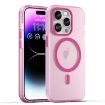 iPhone 14 Pro MagSafe Frosted Translucent Pink TPU + PC Case - 1
