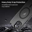 iPhone 14 MagSafe Frosted Translucent TPU PC Full Coverage Case Black - 8