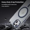 iPhone 14 MagSafe Frosted Translucent TPU + PC Case Dark Blue - 8