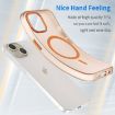 iPhone 14 MagSafe Frosted Translucent TPU + PC Case - Orange Cover - 3