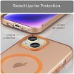 iPhone 14 Plus MagSafe Frosted Translucent TPU PC Case - Orange - 5